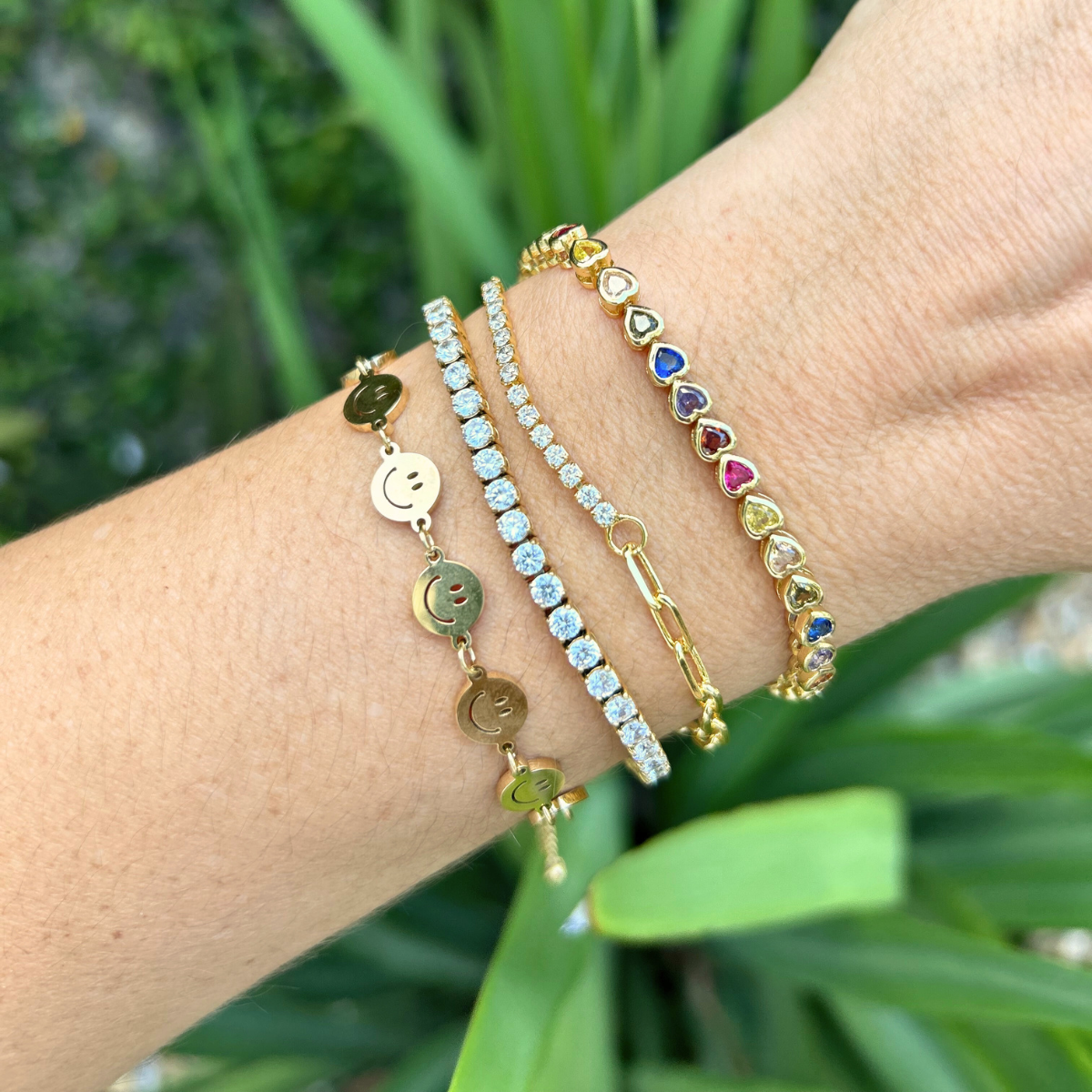 Diamond Billie Paperclip Bracelet