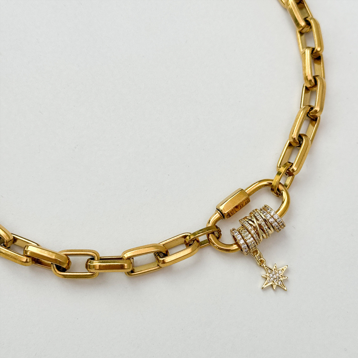 Chunky Paperclip with Star charm