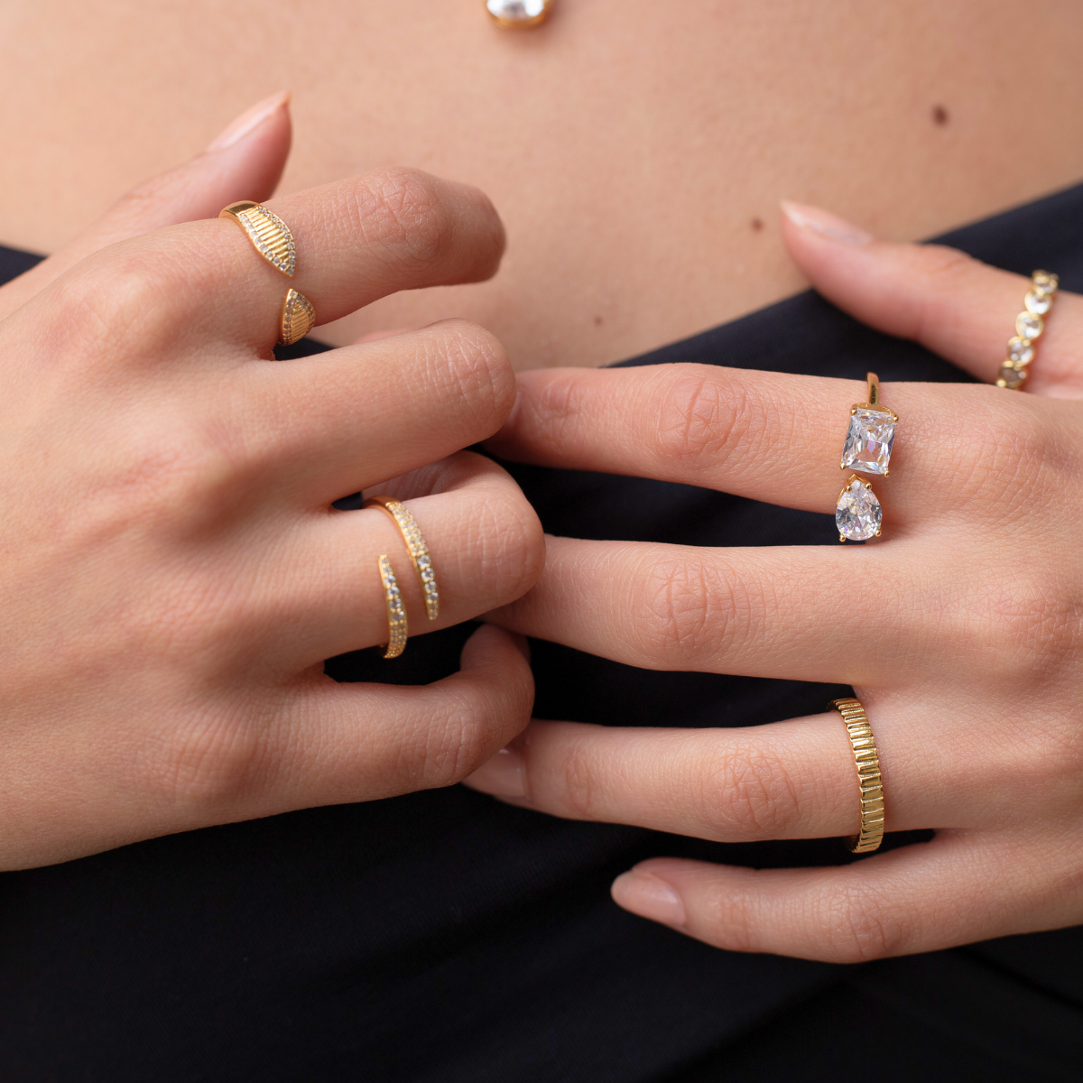 Cleo Serpent Pave Ring