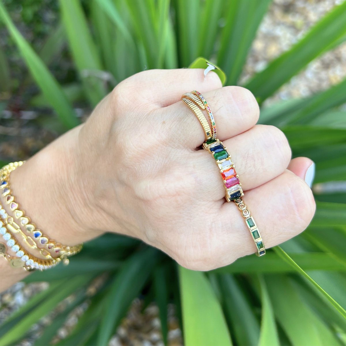 Cleo Serpent Fluted Ring