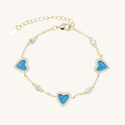 Lovely Hearts and a Diamond Bracelet