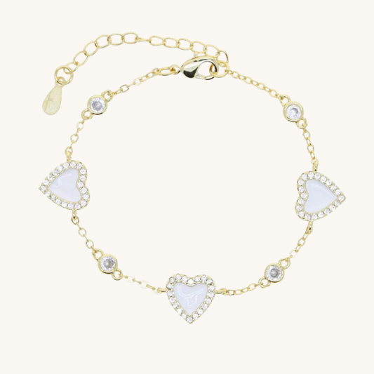 Lovely Hearts and a Diamond Bracelet