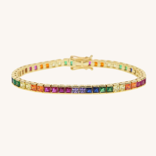 Rainbow Mykonos Tennis Bracelet