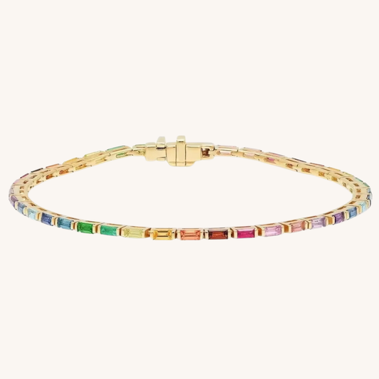 Rainbow Mini Mykonos Tennis Bracelet