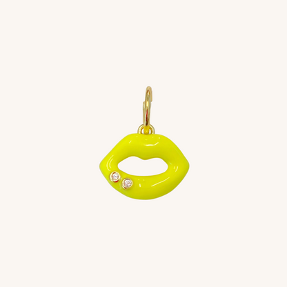 Enamel Kiss Charm