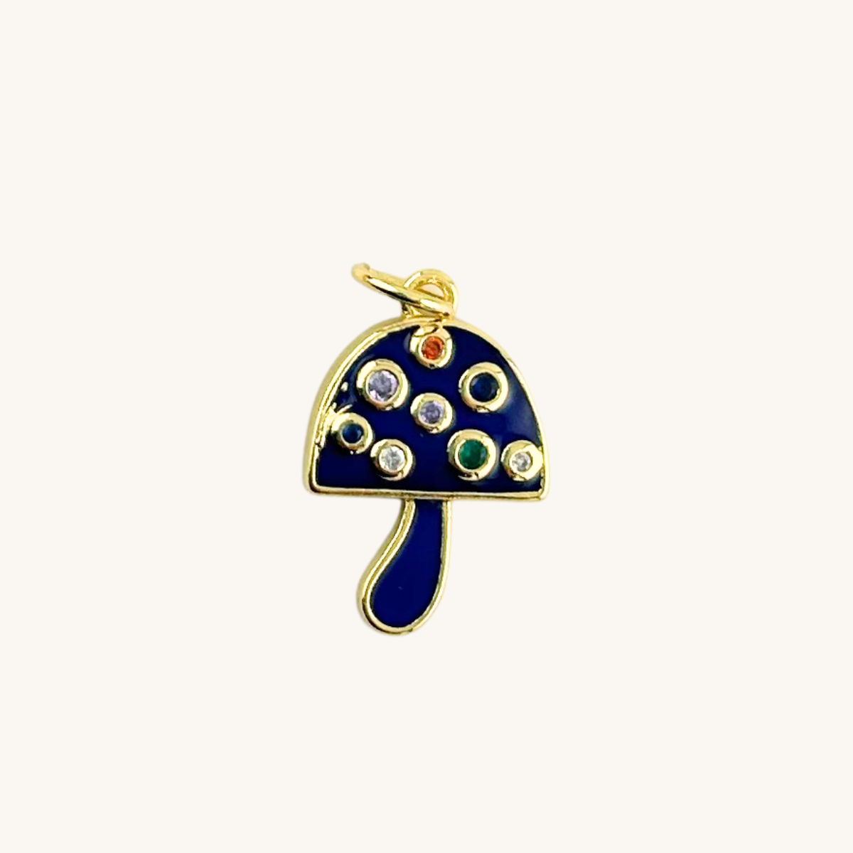 Enamel Mushroom Charm