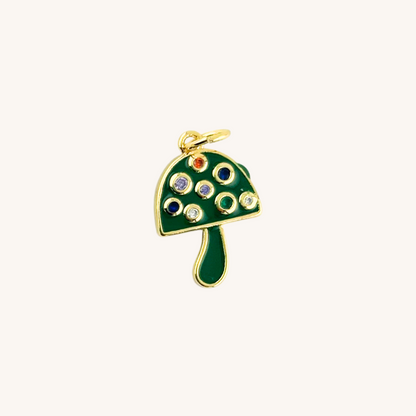 Enamel Mushroom Charm