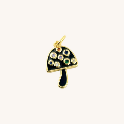 Enamel Mushroom Charm