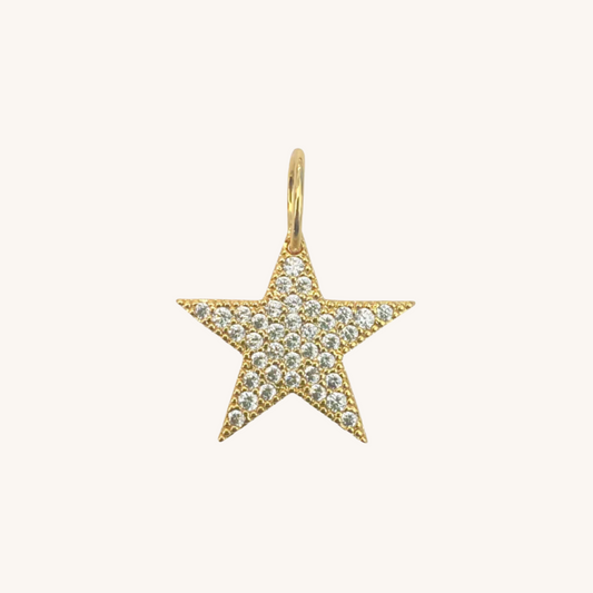 Pave Star Charm