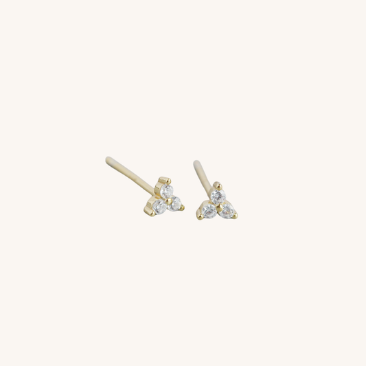 Small Trio Diamond Studs