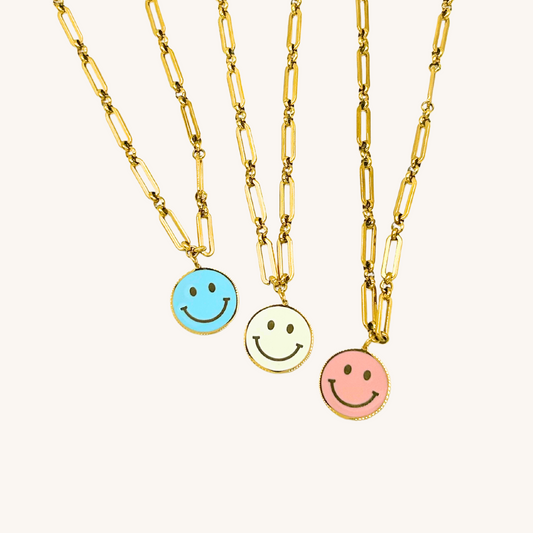 Happiness Overload Paperclip Necklace