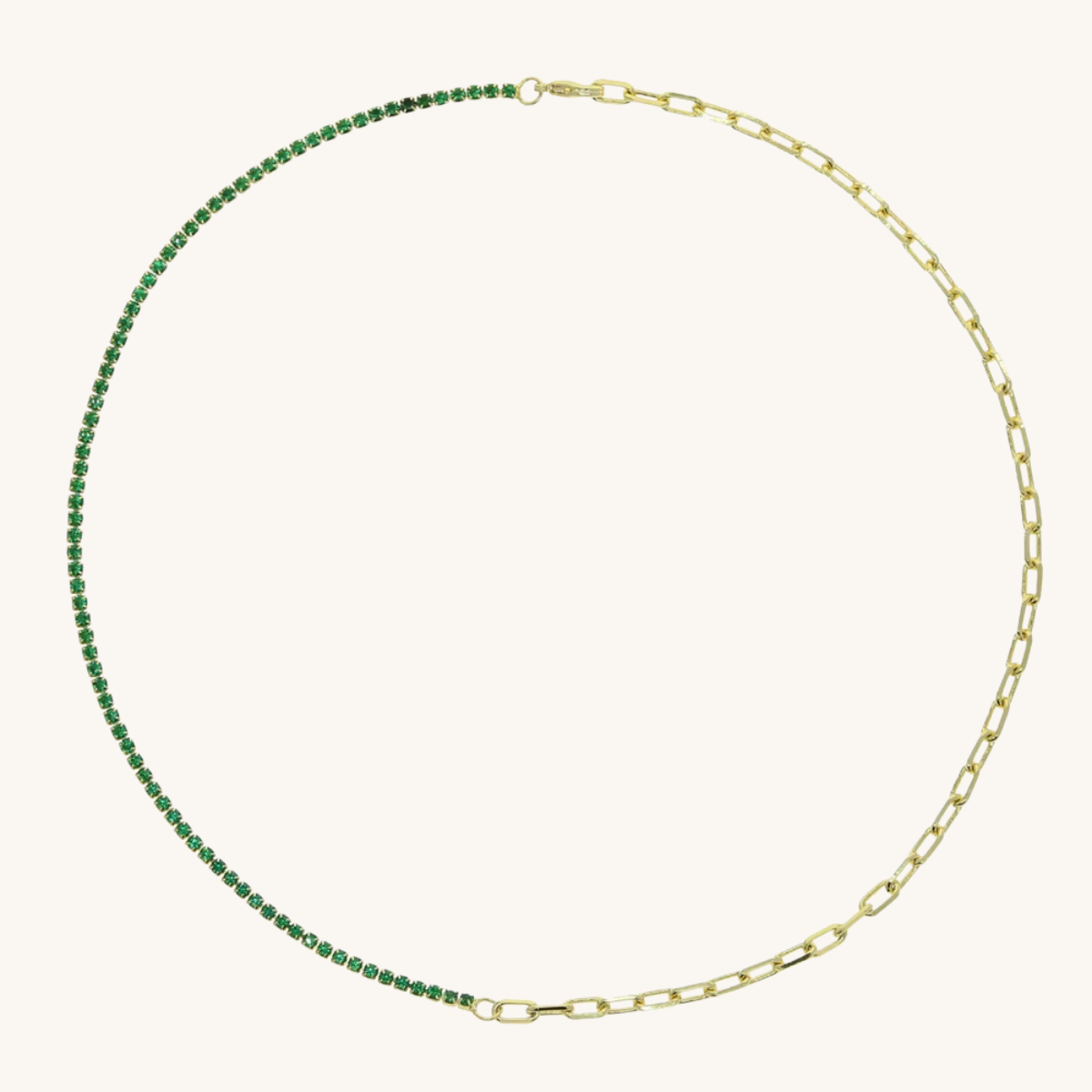 Mykonos Tennis Paperclip Choker