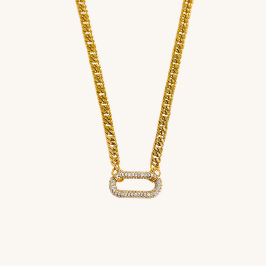 Pave Link Cuban Choker