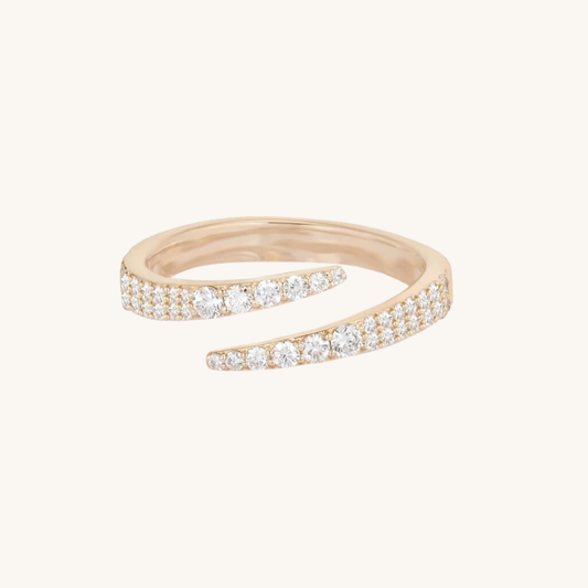 Cleo Serpent Pave Ring