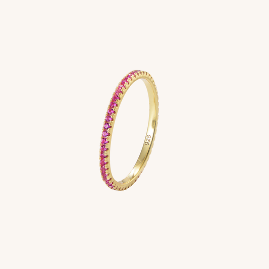 Pink Skinny Pave Bands